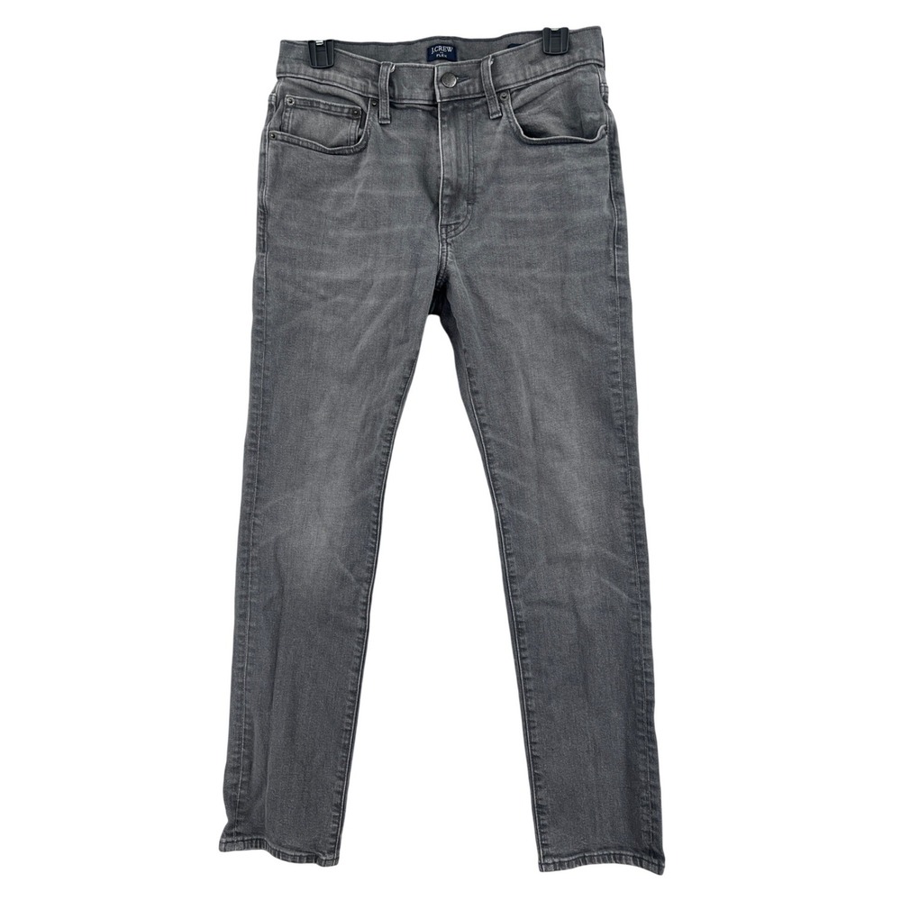 J.Crew Flex Straight Leg Denim Jeans Size 28 Charcoal Gray Minimalist Rugged